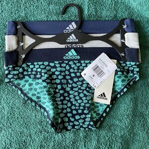 NWT Adidas Women’s Navy, Teal and Gray Underwear Trio
